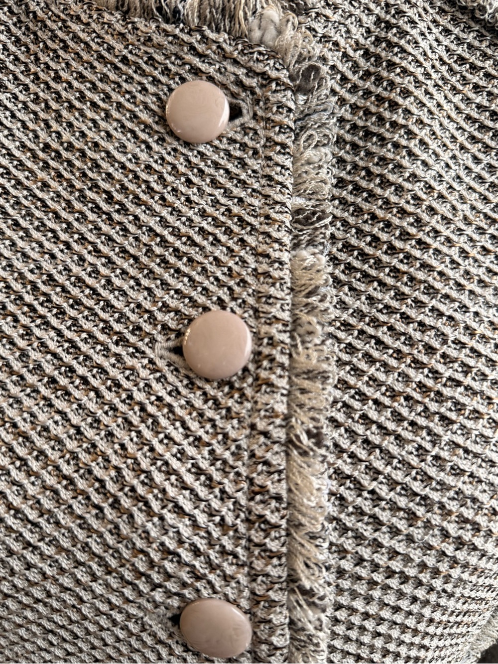 St. John Tweed-Inspired Fringe-Trim Knit Blazer - Picture 7 of 13